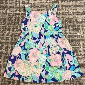 Lilly Pultizer - Girls Sleeveless Floral Zip-Back Shift Dress, Size - 5